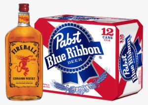 00 For Pabst Blue Ribbon® Beer & Fireball Cinnamon - Pabst Blue Ribbon