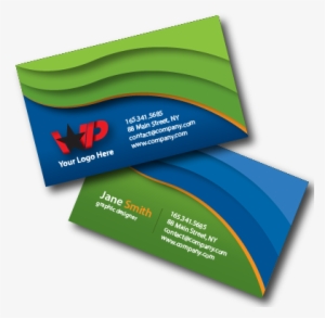 Blue And Green Business Cards
