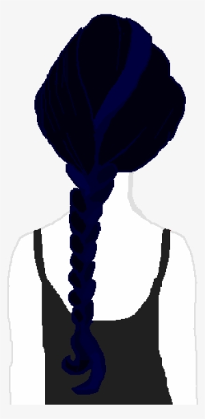 Misty Cage With Her Hair Up In A Braid - Drawing