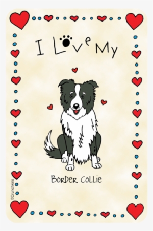 More Views - Valentines Day Border Collie