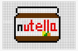 Resultado De Imagem Para Pixel Art Nutella C2c, Minecraft - Pixel Art Nutella Jar