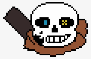 Ink Sans Head - Ink Sans Pixel Art Grid