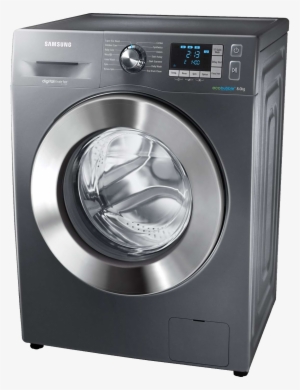 Washing Machine Png - Samsung Ecobubble Wf90f5e5u4x Washing Machine - Graphite