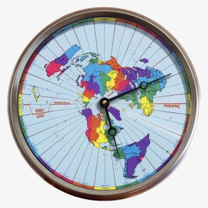 Greenwich Mean Time Zones Flat Earth Map 24 Hour Clock - Time Zone Map Flat Earth