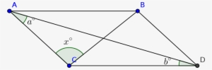 finding angles in a parallelogram without trigonometry - parallelogram without right angles