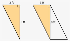 A Triangle With One Side Labeled 3 Feet And Another - Foot