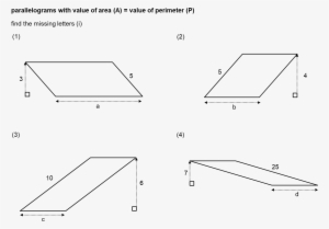 Equable Parallelograms - Diagram
