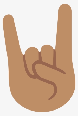 Open - Sign Of The Horns Emoji Png
