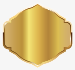 Gold Seal With Gold Ribbon Png Clipart Image - Gold Label Png