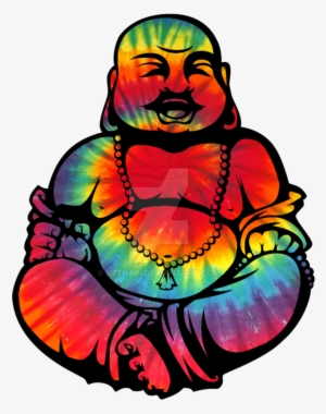 Svg Black And White Buddah Drawing Psychedelic - Tie Dye Buddha