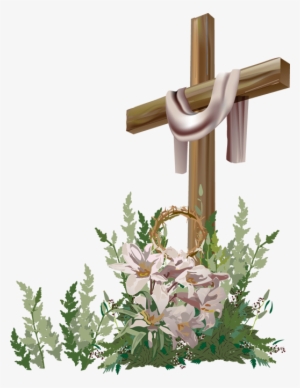 Easter Cross Png Jpg Freeuse Download - Happy Easter With Cross