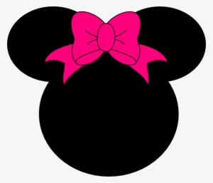 Minnie Mouse Bow No Dots Clip Art At Clipart Library - Minnie Mouse Black And Pink