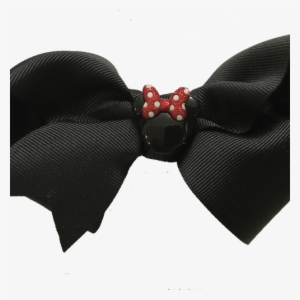 Minnie Mouse Hair Bow On French Barrette - Satin