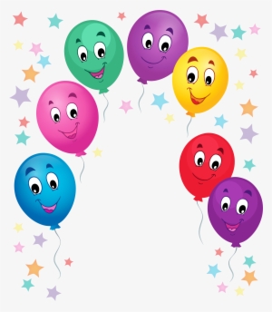 Happy Smiley Balloons Transparent