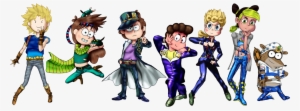 Modern Cartoon Characters Posing As Jojo's Bizarre - Regular Show Bizarre Adventure