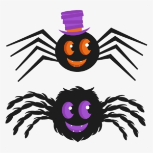 Halloween Cute Spiders - Clip Art