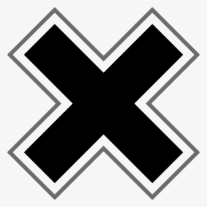 Graphic Black And White Library Big Image Png - X Mark
