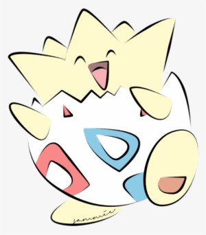 Coloured By Ensnarings Pokemon Clipart Library Library - Togepi