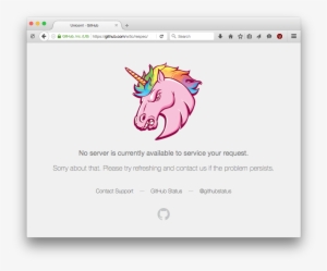 2016 07 26 Github No Server Available - Github Unicorn