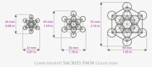 Metatron's Cube Pendant Necklace Sacred Geometry Flower