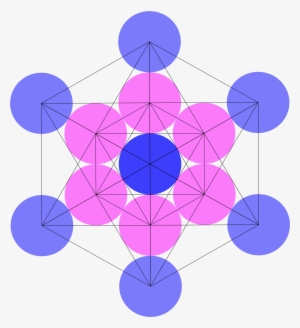 Metatron Cube Tangent Circles - Scalable Vector Graphics