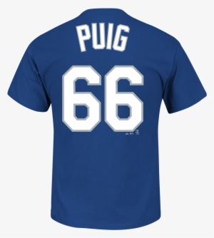 Yasiel Puig La Dodgers Majestic Player T Shirt - Yasiel Puig T Shirt
