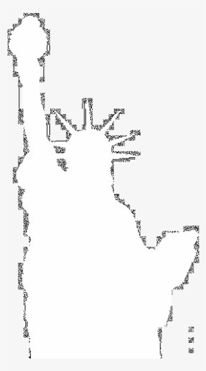 Statue Of Liberty Silhouette Png Vector Black And White - Statue Of Liberty White Png