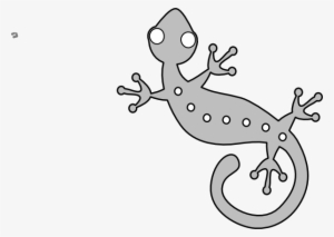 Grey Gecko Clip Art - Gecko Clip Art