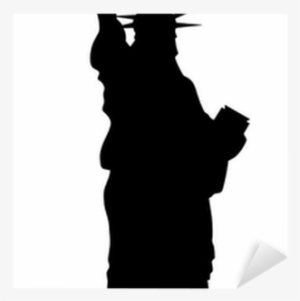 Statue Of Liberty Vector Black Shadows Silhouette Sticker - Statue Of Liberty