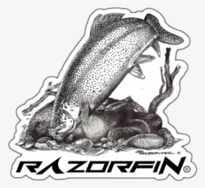 Razor Fin Fishing Rainbow Trout Decal - Eastern Spadefoot