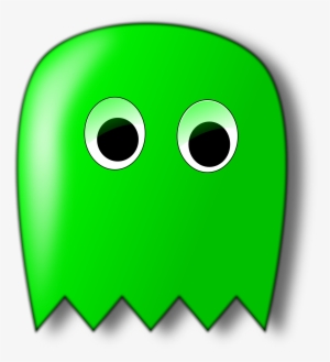 Pacman Large Standing Transparent Png - Green Pacman Ghosts