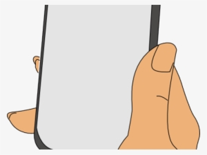 Iphone Clipart Hand Holding - Mobile Phone