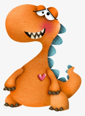 Яндекс - Фотки - Cute Orange Dinosaur Cartoon Png