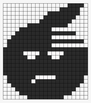 Death The Kids Soul From Soul Eater Perler Bead Pattern - Soul Eater Death Pixel Art