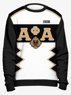 Alpha Phi Alpha Initials And Year Black Sweatshirt - Delta Sigma Theta Ugly Sweater