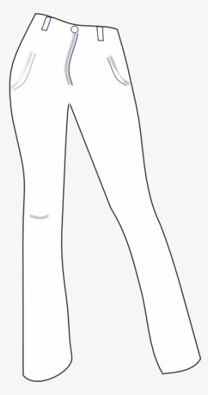 Small - Black And White Pants Png