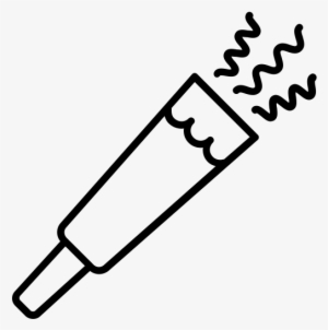 Party Blower Rubber Stamp - Party Horn