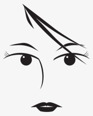 Young Female Face - Rostro Vector Mujer Png