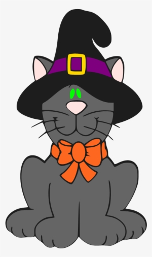 Cat Charm Of Beautiful Fine Feathers That Make This - Cartoon Halloween Cat