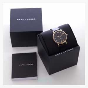 Marc Jacobs Mj1591 Classic Black Leather Charm Watch - Box