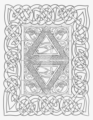 Eye Of Horus Adult Coloring Page By Lorrainekelly - Line Art
