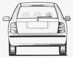 Car Back View - Car Drawing Back View