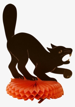 Large Scary Halloween Cat Die-cut On Honeycomb Crepe - Dog