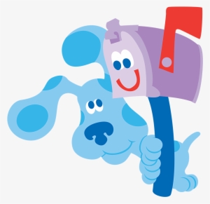blue's clues blue and mailbox - blues clues blue and mailbox
