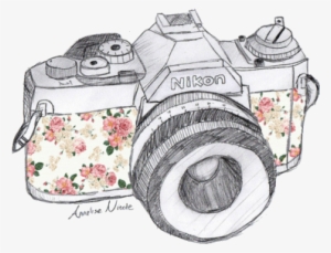 Vintage Camera Shared By Cydine On We Heart It - Camera Drawing