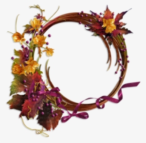 Kaz Creations Deco Flowers Flower Circle Frames Frame - Ilginç Çiçekli Çerçeveler Png