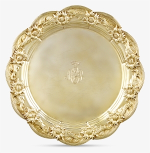 Chrysanthemum Silver-gilt Dinner Plates By Tiffany - Silver