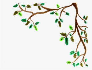 Cartoon - Tree Branches Painted Png