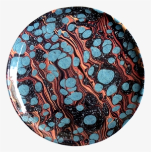 Turquoise Marble Dinner Plate - Marble