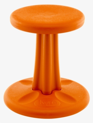 14" Antimicrobial Orange Wobble Kids Chair - Wobble Chair